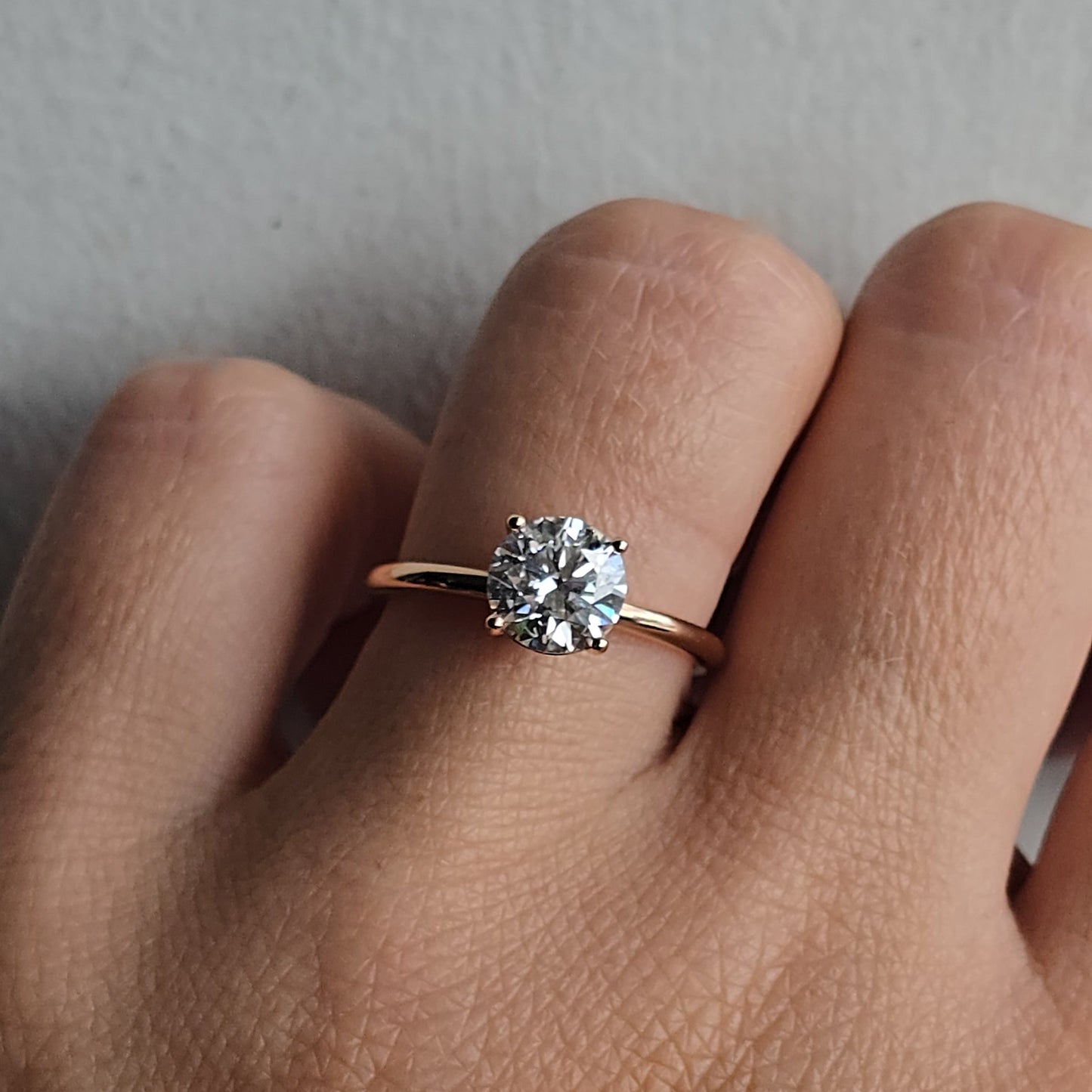 Round Brilliant Diamond Solitaire Engagement Ring