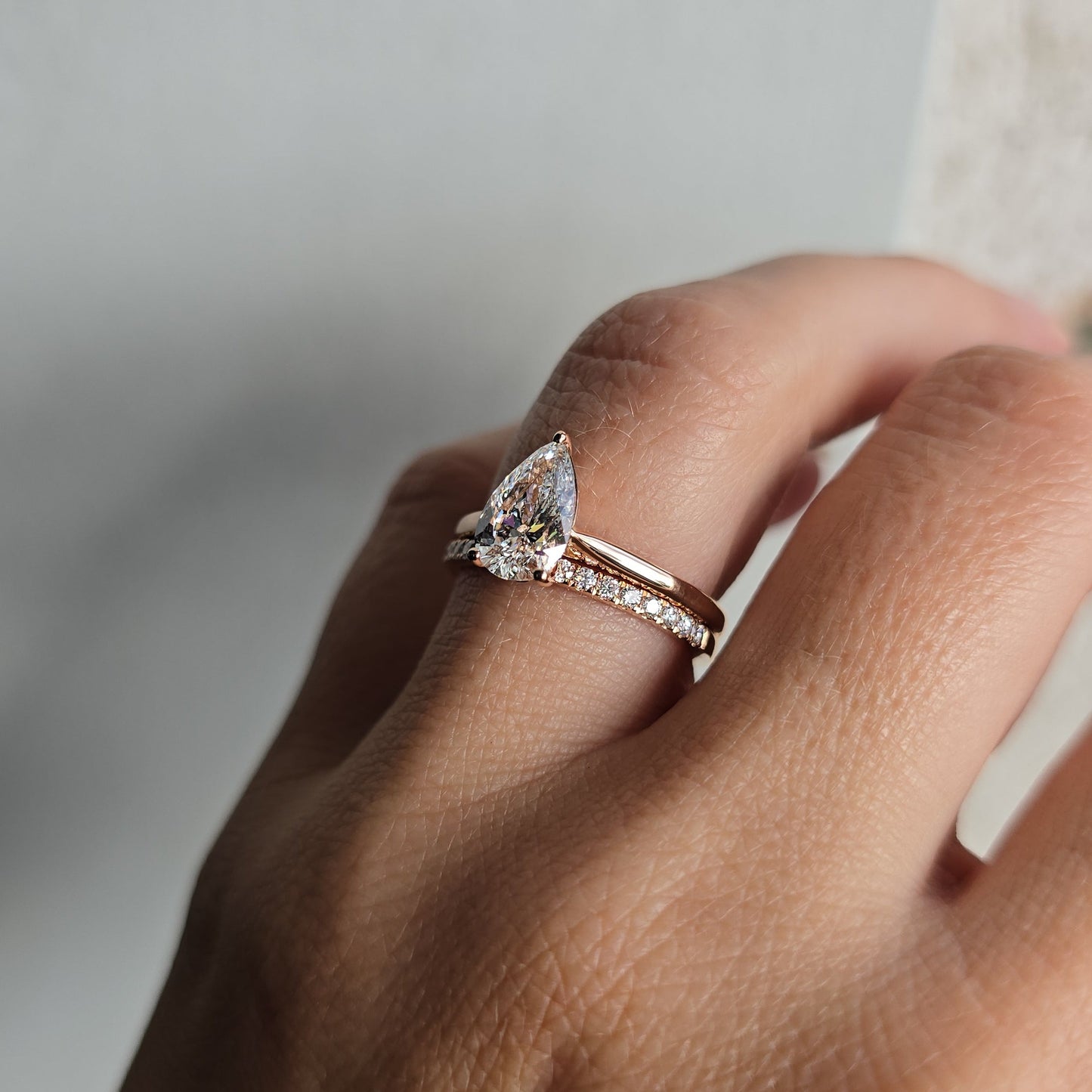 Pear Brilliant Diamond Solitaire Engagement Ring