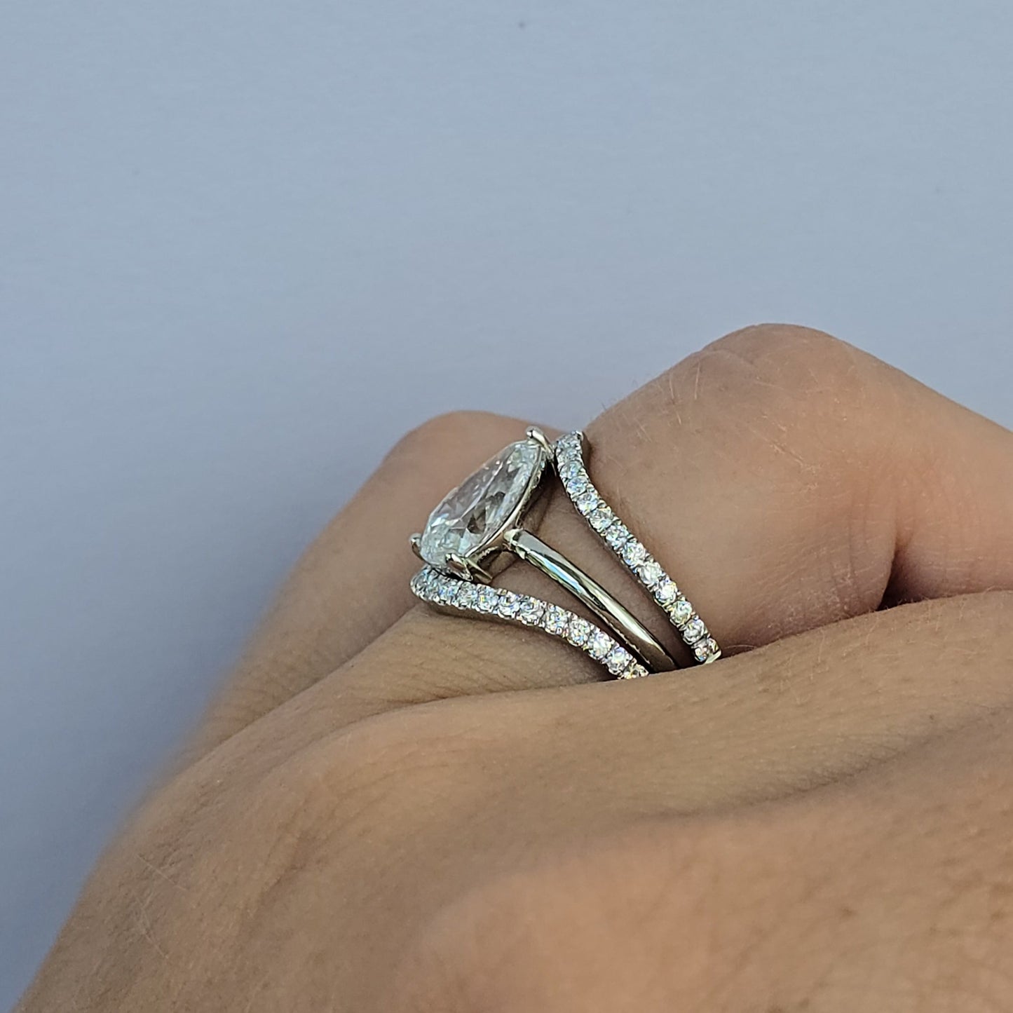 Pear Brilliant Diamond Solitaire Engagement Ring