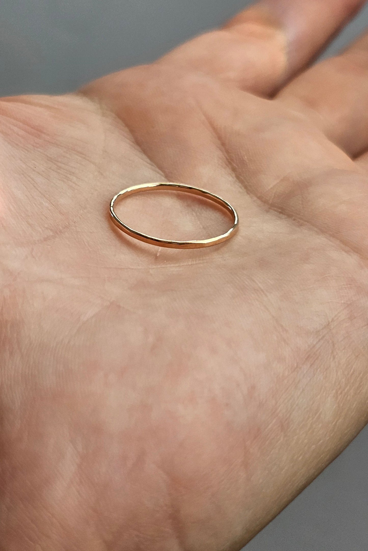 Hammer Finished Ring