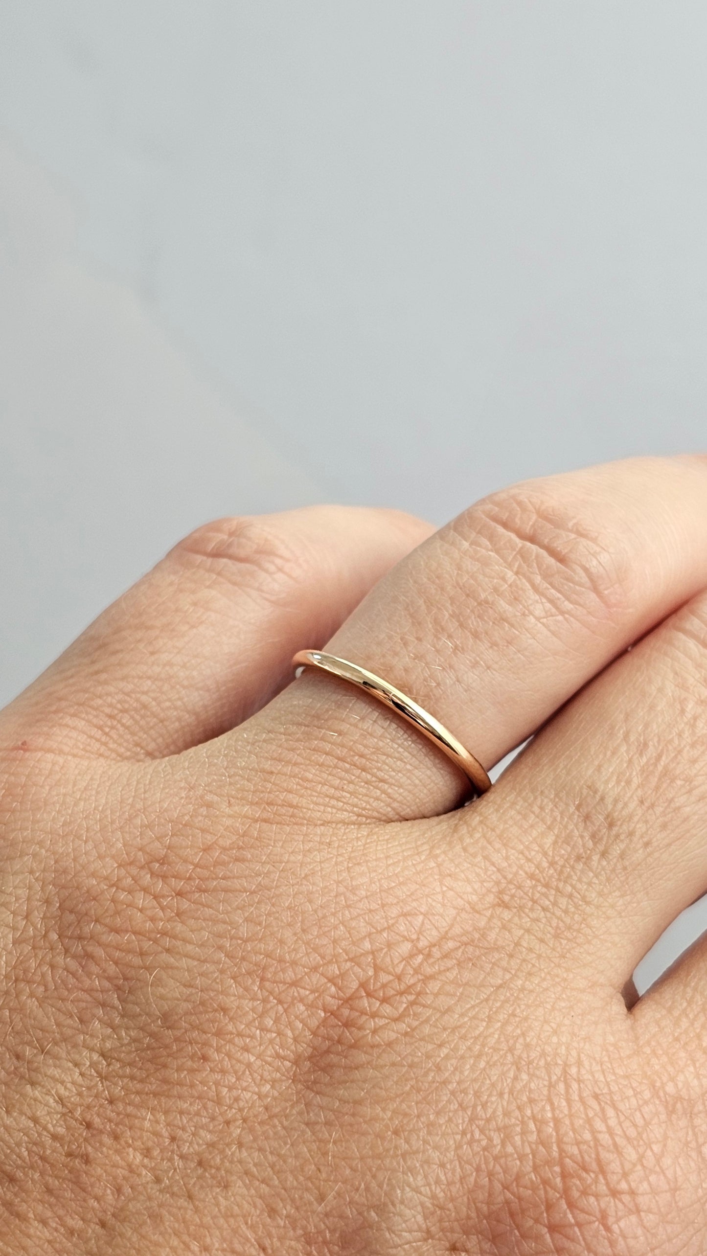 Plain Half Round Stackable Band