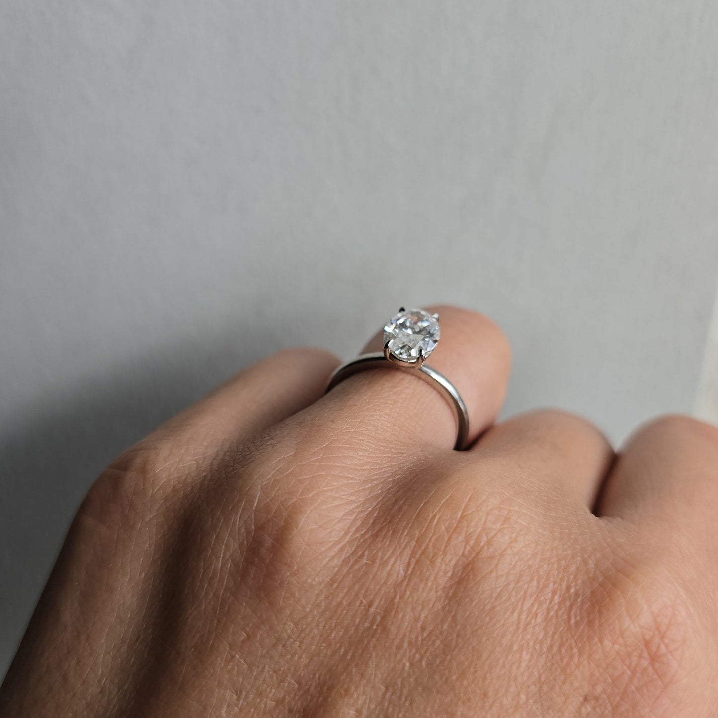 Oval Diamond Solitaire Engagement Ring