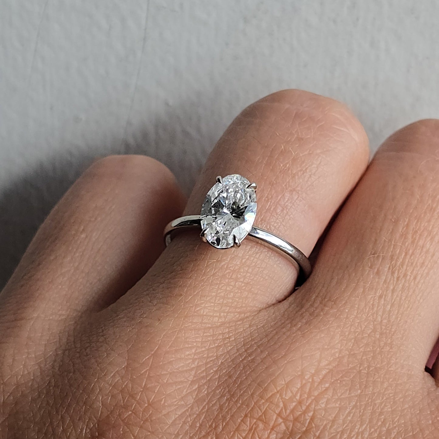 Oval Diamond Solitaire Engagement Ring