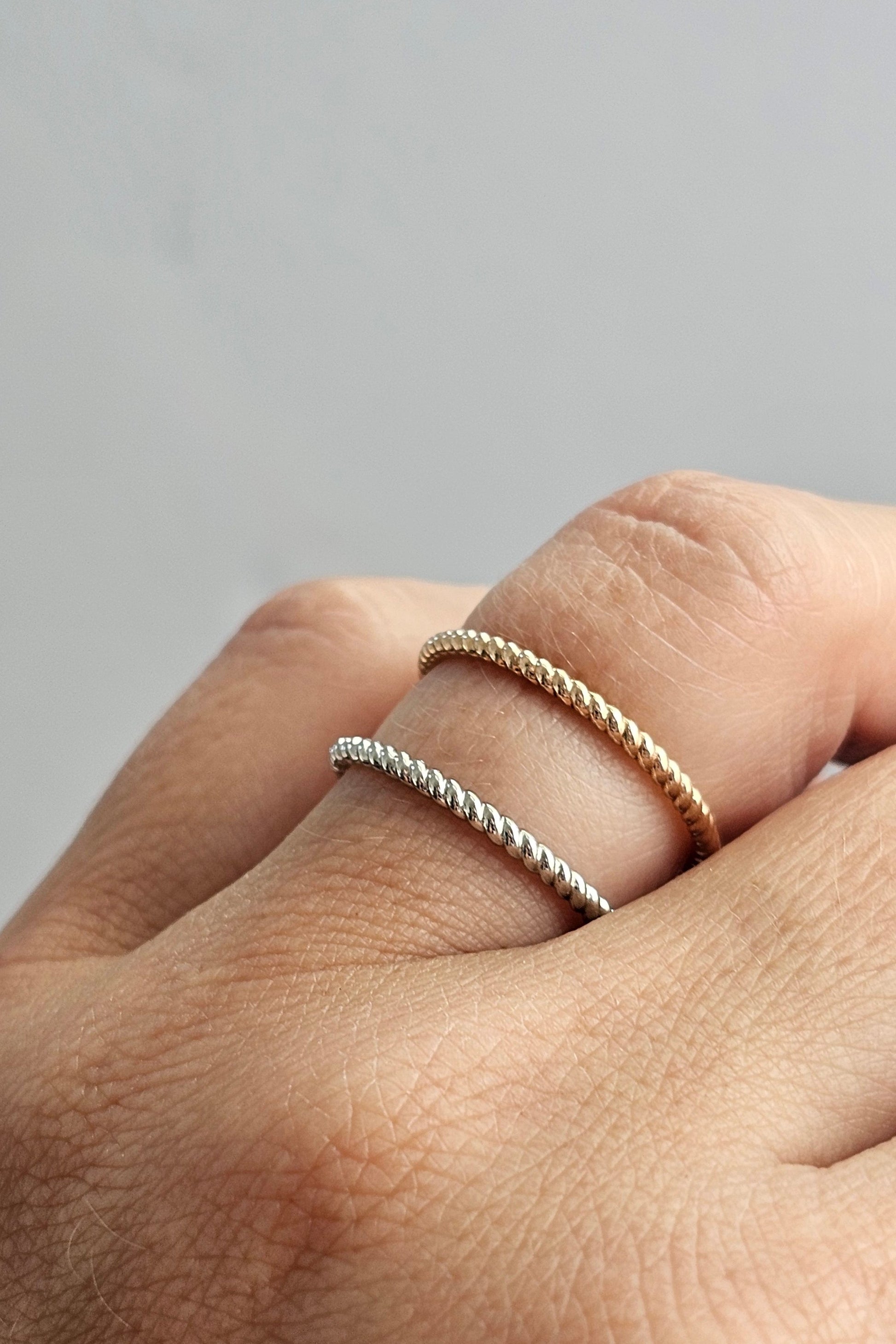 Gold and platinum rope stackers